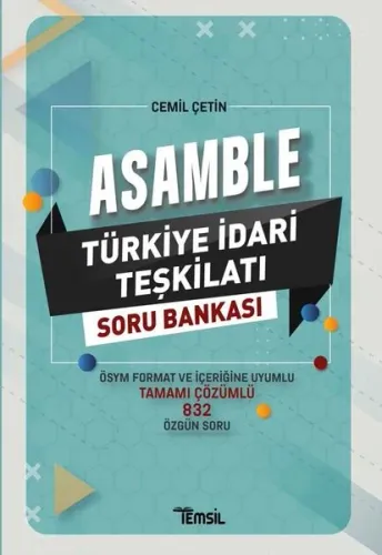 Temsil Kitap 2022 ASAMBLE Türkiye İdari Teşkilatı Çözümlü Soru Bankası