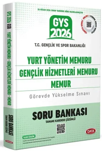 Data Yayınları 2026 T.C. Gençlik ve Spor Bakanlığı Yurt Yönetim Memuru