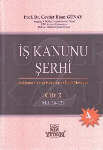 İş Kanunu Şerhi ( 2 Cilt Takım )