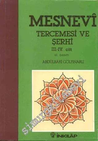 Mesnevi Tercemesi ve Şerhi Cilt 3 - 4 -        1983