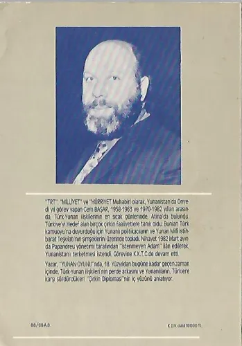 Yunan Oyunu Cem Başar V yayıncılık %43 indirimli