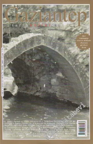 Gaziantep Tarih Kültür Dergisi - Sayı: 22    4  Eylül - Ekim