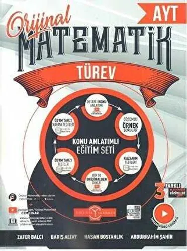 Orijinal Yayınları AYT Matematik Türev Konu Anlatımlı Kolektif