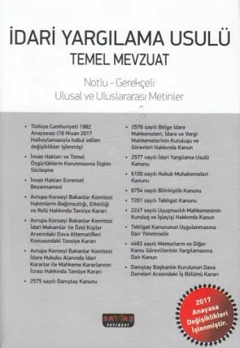İdari Yargılama Usulü Temel Mevzuat