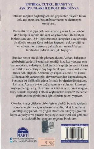 Tehlikeli İlişkiler Julia London Martı Yayınevi %60 indirimli