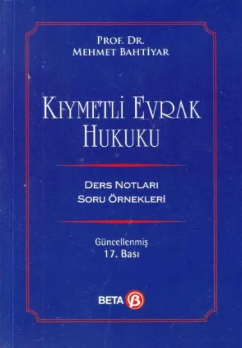 Kıymetli Evrak Hukuku