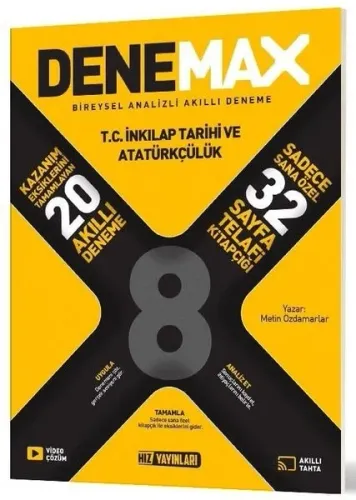 Hız Yayınları 8. Sınıf İngilizce Denemax 20'li Akıllı Deneme