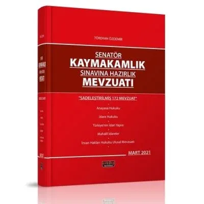Kaymakamlık Sınavına Hazırlık Mevzuatı