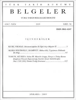 Belgeler 34. Sayı