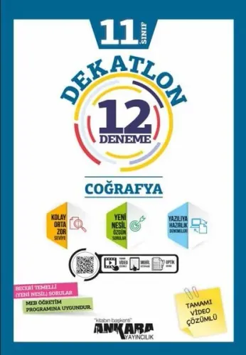 Ankara Yayıncılık 11.Sınıf Dekatlon Çoğrafya 12 Deneme