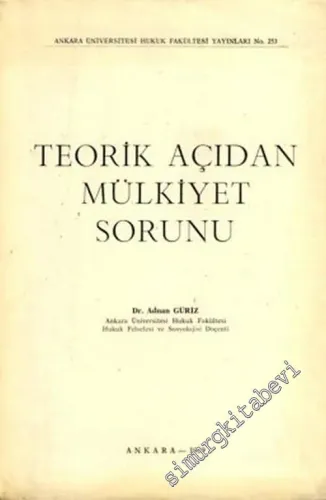 Teorik Açıdan Mülkiyet Sorunu -