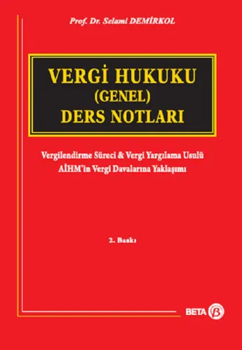 Vergi Hukuku (Genel) Ders Notları