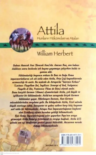 Atilla Hunların Hükümdarı ve Ataları Wıllıam Herbert İlya İzmir Yayıne