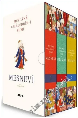 Mesnevi 3 Cilt TAKIM - CİLTLİ KUTULU -