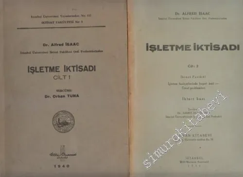 İşletme İktisadı 2 Cilt TAKIM -