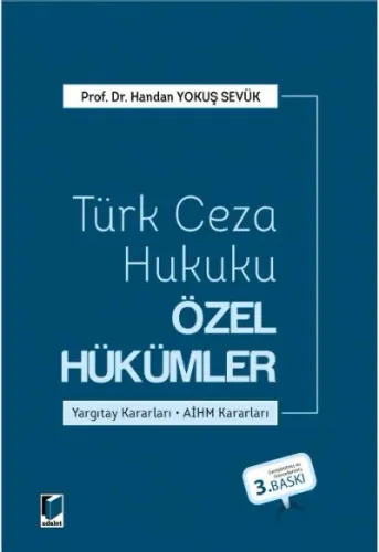 Türk Ceza Hukuku Özel Hükümler Handan Yokuş Sevük