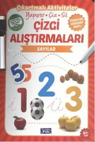 Çizgi Alıştırmaları - Sayılar; Yapıştır - Çiz - Sil