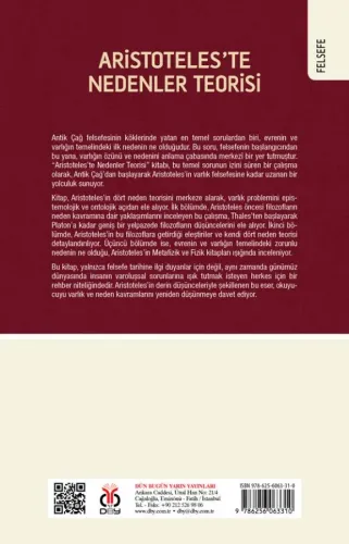 Aristoteles’te Nedenler Teorisi Cüneyt Kaplan Aristoteles’te Nedenler Teorisi Cüneyt Kaplan