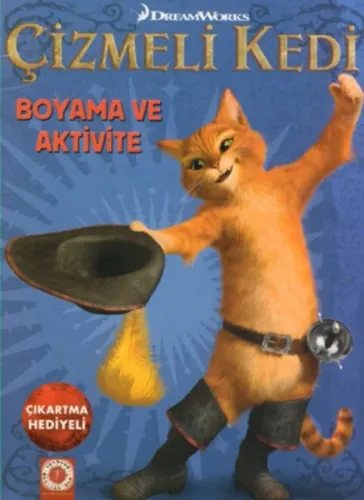 Çizmeli Kedi - Boyama ve Aktivite; DreamWorks