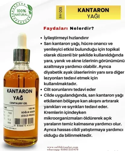 Bitkisel %100 Doğal Sarı Kantaron Yağı Bitkisel Yağlar 100 ml