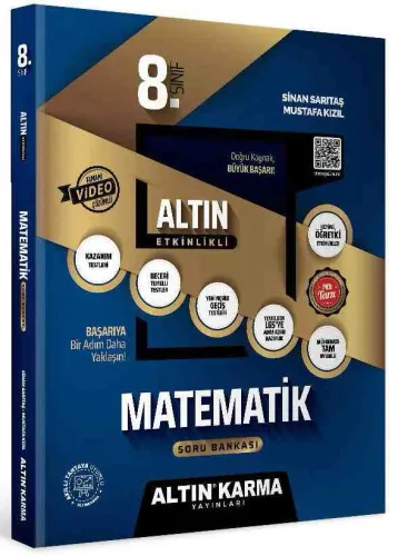 ALTIN KARMA 8. SINIF MATEMATİK ALTIN ETKİNLİKLİ KAZANIM SB (SİNAN SARITAŞ)