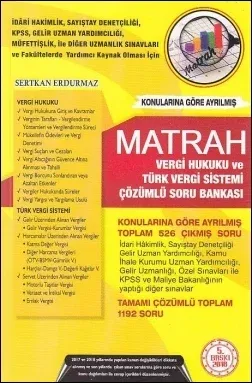 Vergi Hukuku Türk Vergi Sistemi Çözümlü Soru Bankası