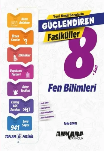 SÜPER FİYAT Ankara Yayıncılık 8. Sınıf Fen Bilimleri Güçlendiren Fasiküller (6 Fasikül)