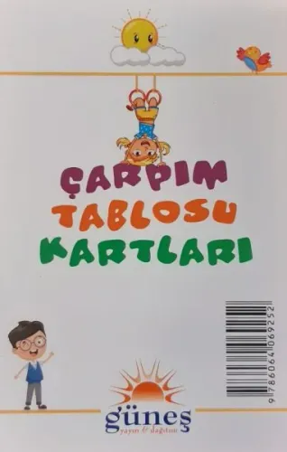 Çarpim Tablosu Kartlari 10 Lu