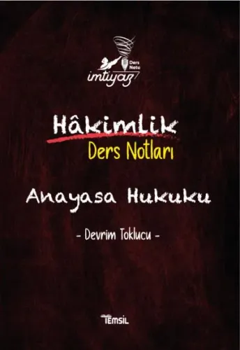 İmtiyaz Hakimlik Ders Notları- Anayasa Hukuku