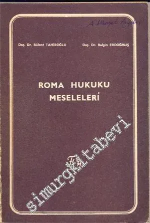 Roma Hukuku Meseleleri -
