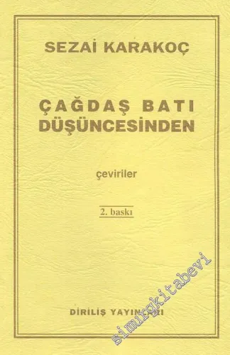 Çağdaş Batı Düşüncesinden Çeviriler -        2006