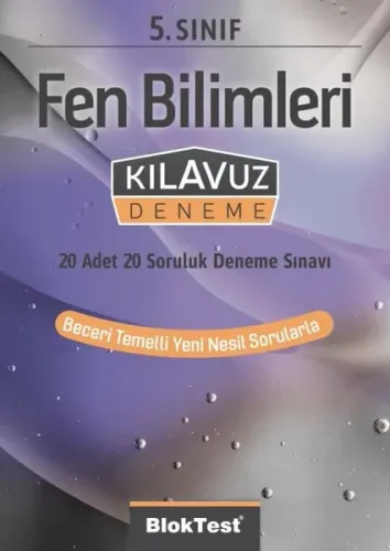 Bloktest Yayınları 5. Sınıf Fen Bilimleri Kılavuz Deneme