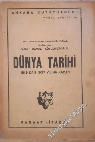 Dünya Tarihi: 1919'dan 1937'e Kadar -