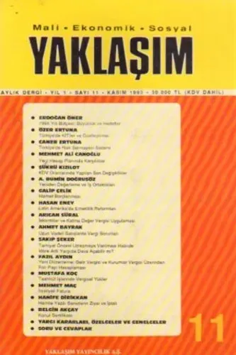 Yaklaşım 1993 /11