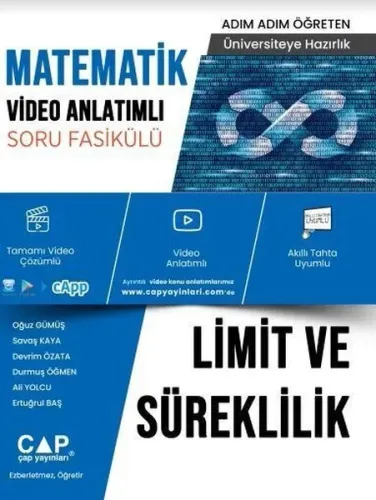 Çap Yayınları Limit ve Süreklilik Konu Anlatımlı Soru Bankası