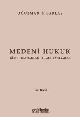 Medeni Hukuk M. Kemal Oğuzman