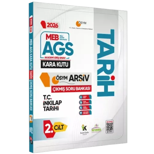 Kara Kutu Yayınları 2026 MEB-AGS Tarihin Kara Kutusu 2.Cilt İnkılap Tarihi ÖSYM Çıkmış Çözümlü Soru Bankası
