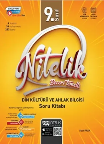 Nitelik Yayınları 9. Sınıf Din Kültürü ve Ahlak Bilgisi Nitelik Beceri Temelli Soru Kitabı
