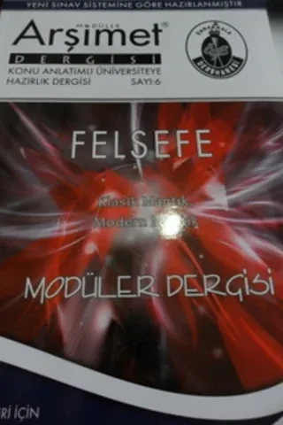 Felsefe Modüler Dergisi Sayı: 6
