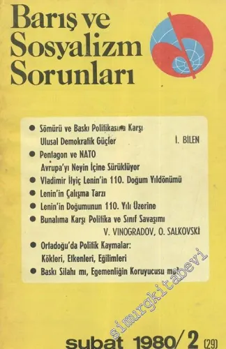 Barış ve Sosyalizm Sorunları - Aylık Teori ve Enformasyon Dergisi 1980 / 2 - Sayı: 29      Şubat  1980