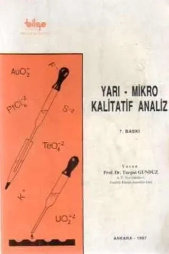Yarı- Mikro Kalitatif Analiz