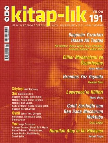 Kitap-lık Sayı 191 - İki Aylık Edebiyat Dergisi