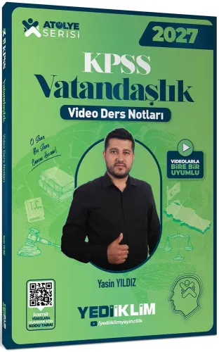 Yediiklim Yayınları 2027 KPSS Atölye Serisi Genel Kültür Vatandaşlık V