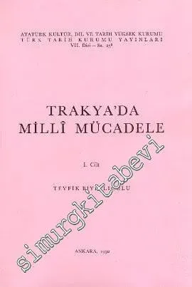 Trakya'da Milli Mücadele Cilt 1 -        1992