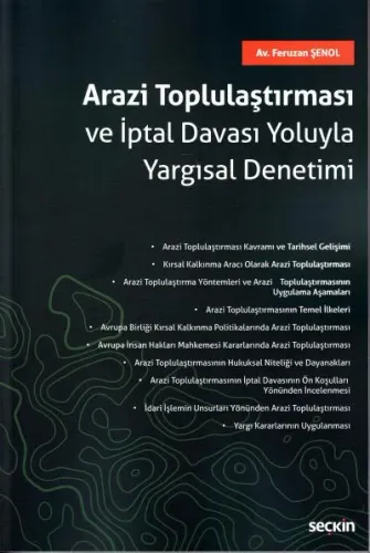 Arazi Toplulaştırması ve İptal Davası Yoluyla Yargısal Denetimi