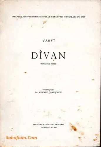 Vasfi - Divan - Tenkidli Basım
