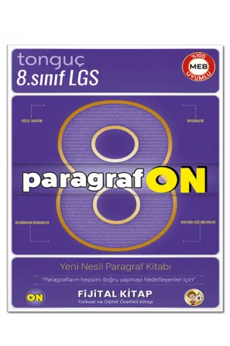 Tonguç Akademi 8. Sınıf LGS ParagrafON Soru Bankası