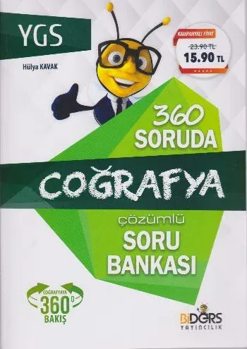 KAMPANYALI-Biders YGS 360 Soruda Coğrafya Çözümlü Soru Bankası