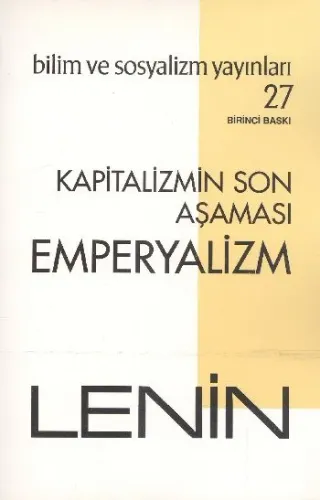 Kapitalizmin Son Aşaması Emperyalizm V.İ. Lenin