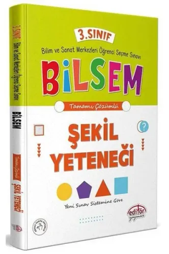 Editör Yayınları 3. Sınıf Bilsem Hazırlık Şekil Yeteneği Tamamı Çözüml